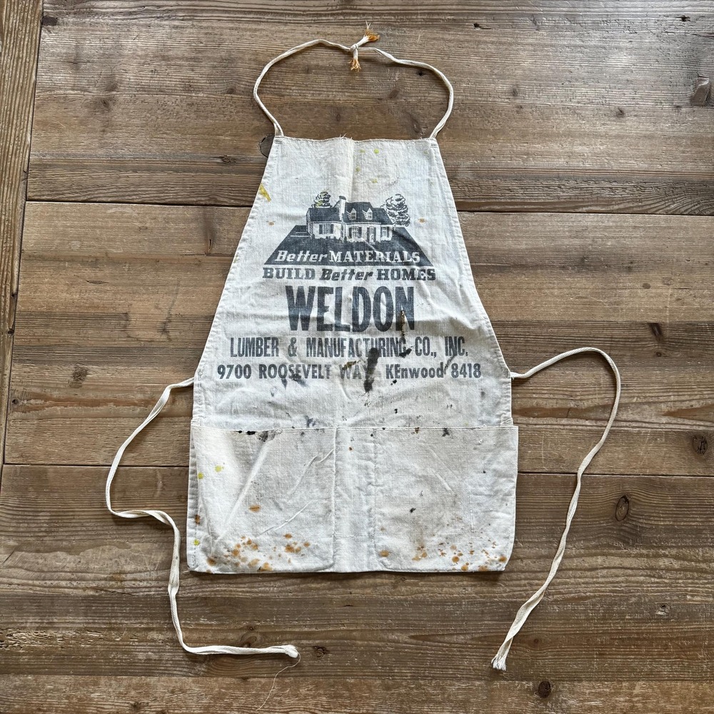Vintage Weldon lumber company nail apron: Seattle Washington